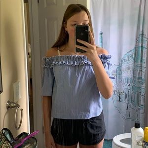 vineyard vines off the shoulder top